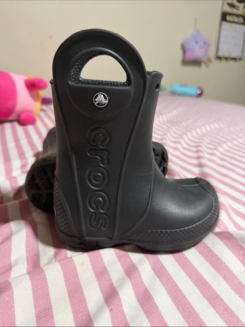 CROCS Kids' black rain boots